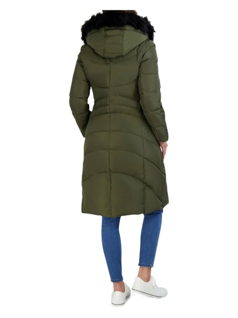 Cole Haan Down Coat Hood Green Size Small S/P New With Tag - Picture 2 of 3